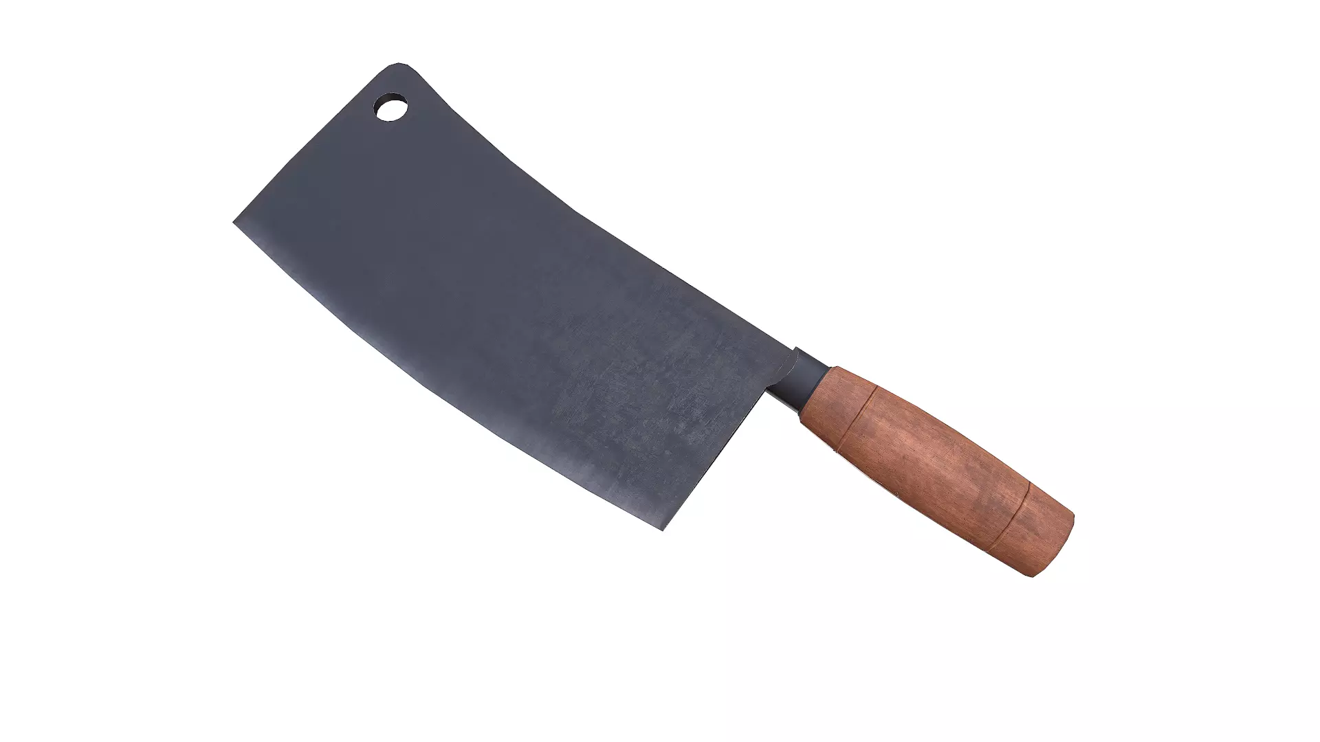 Old Vintage Meat Cleaver Knife Low-poly PBR Low-poly 3D model