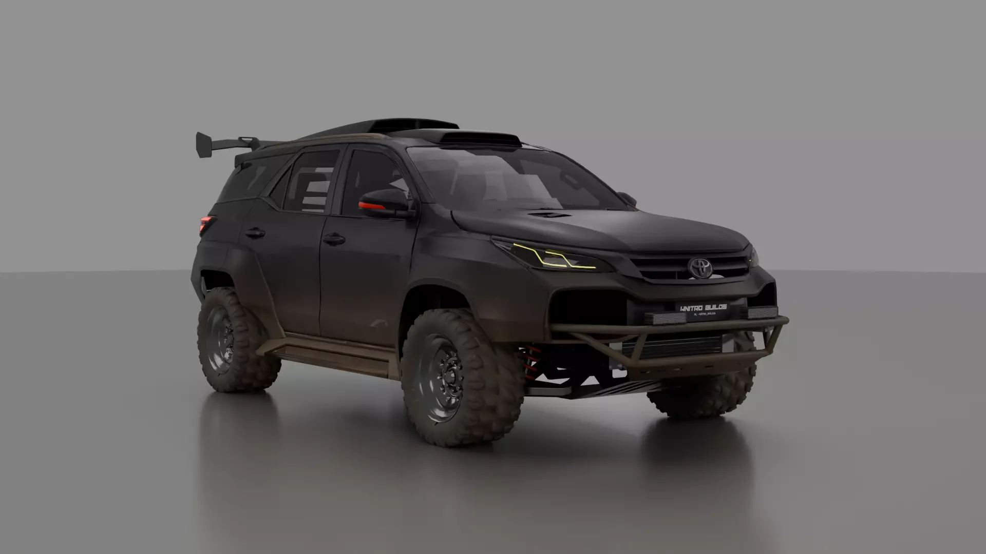 Toyota Fortuner Off-Road Modified 3D Model Low-poly 3D model