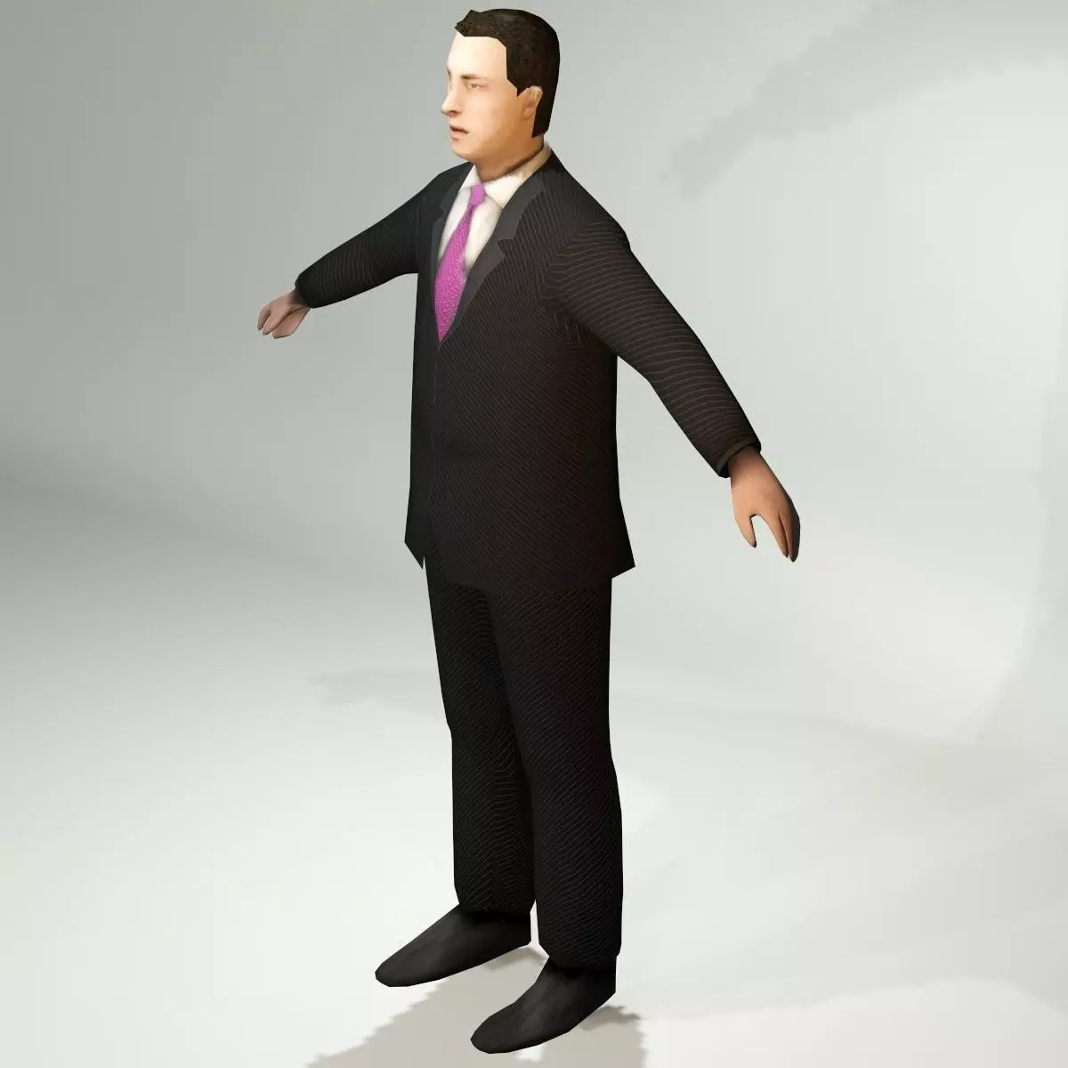 Ultra Low Poly Man Low-poly 3D model_0