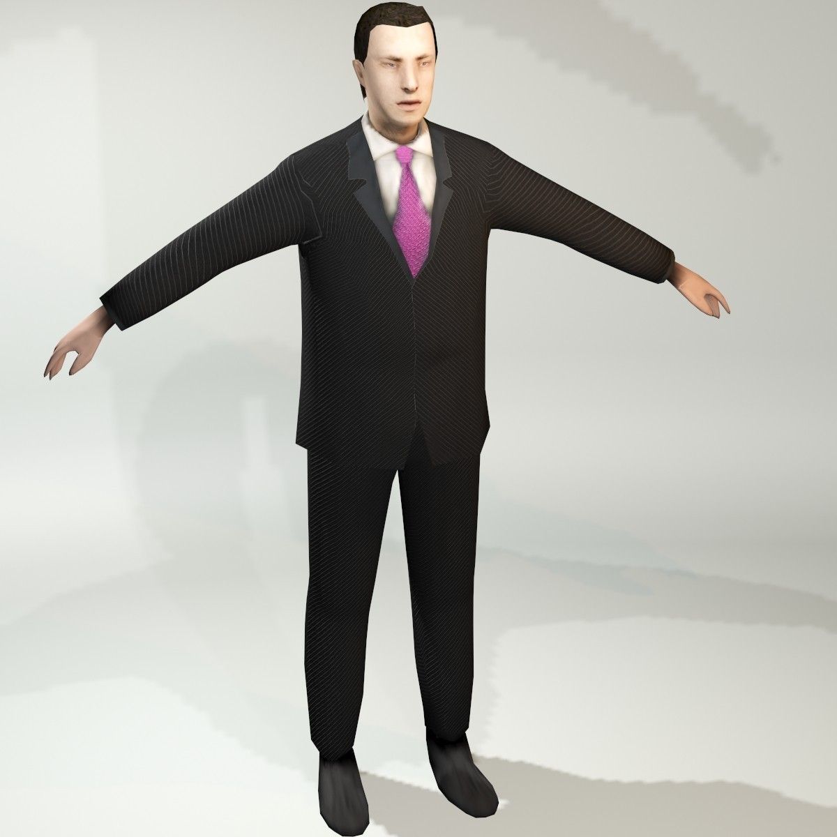 Ultra Low Poly Man Low-poly 3D model_3
