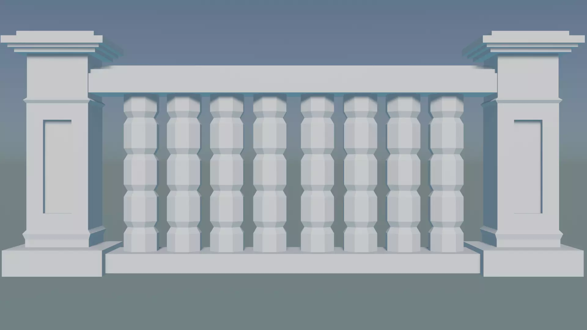 Balustrade 3D print model