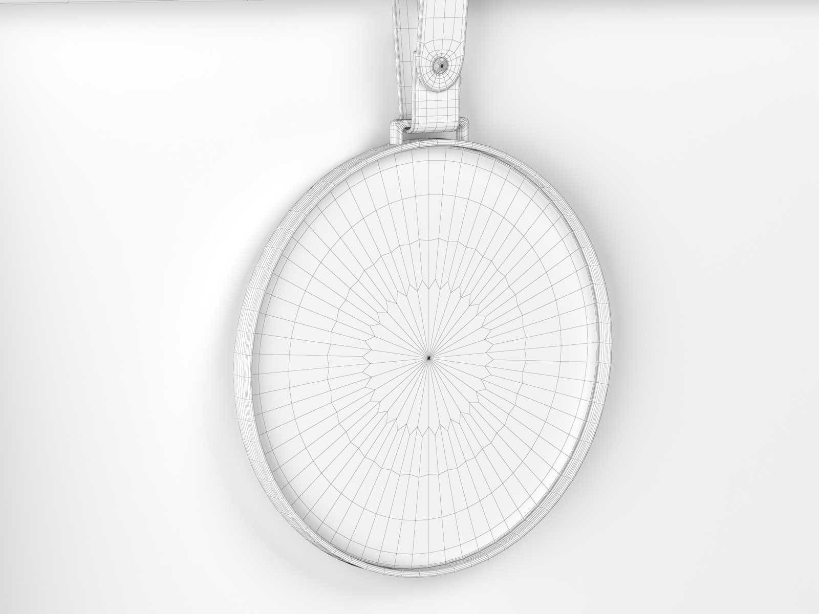 Coco Towel Rail Rack with Mirror and Bath Accessories 3D model_2