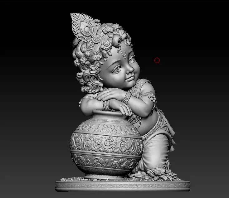 krishna 3d printed model 3D print model