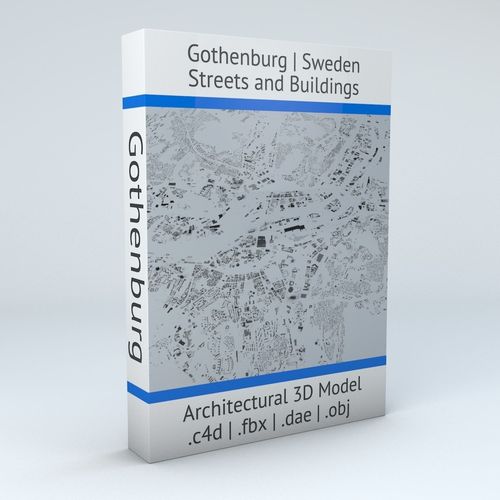 Gothenburg Streets and Buildings 3D model