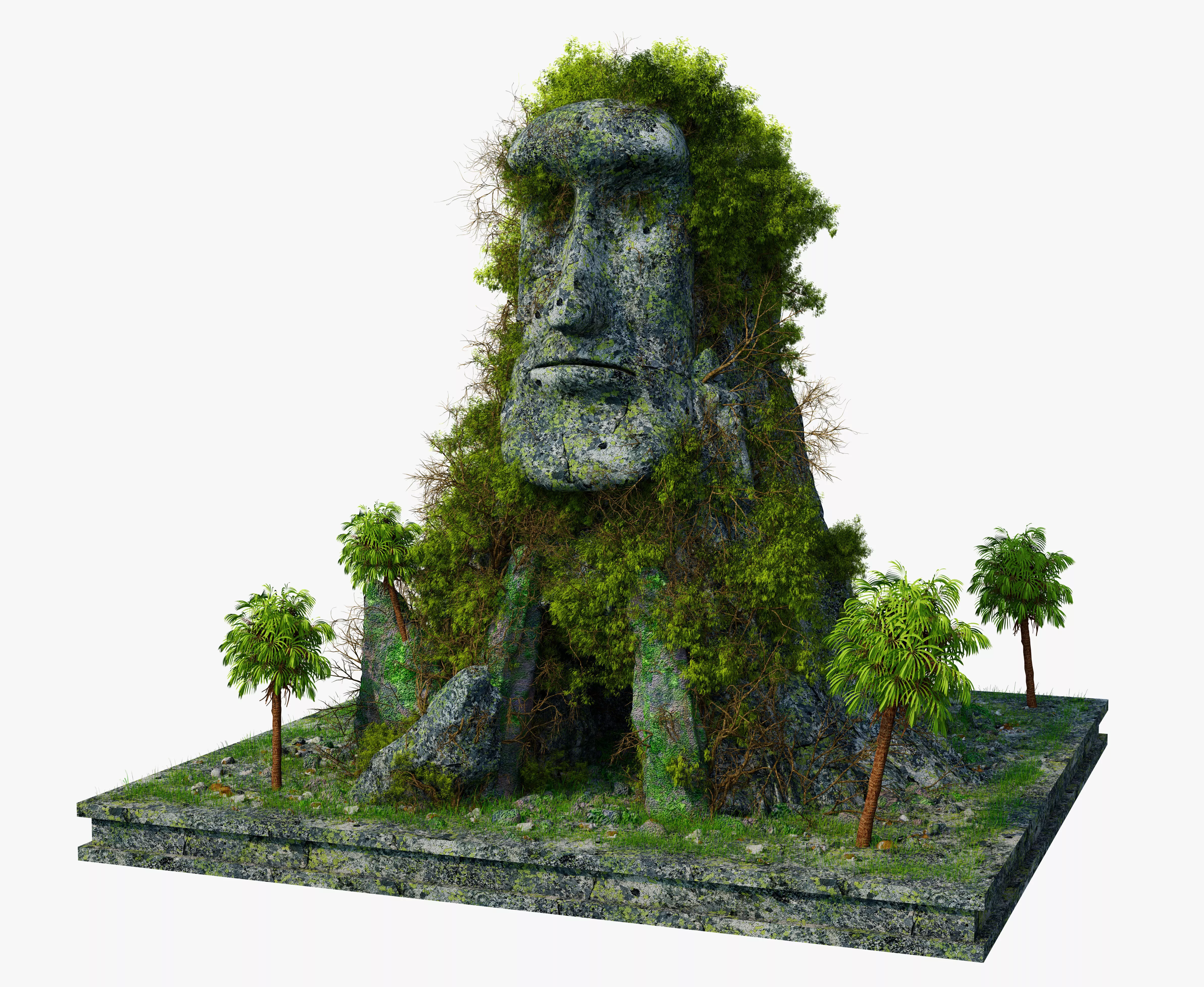Moai Cave 3D model