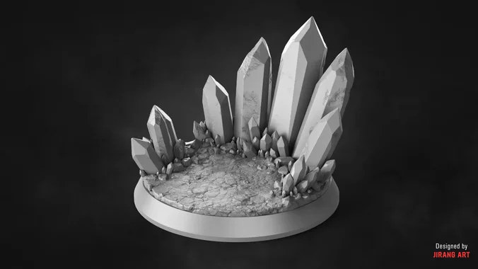 BIOFORGE - CRYSTAL BASE - STL OBJ