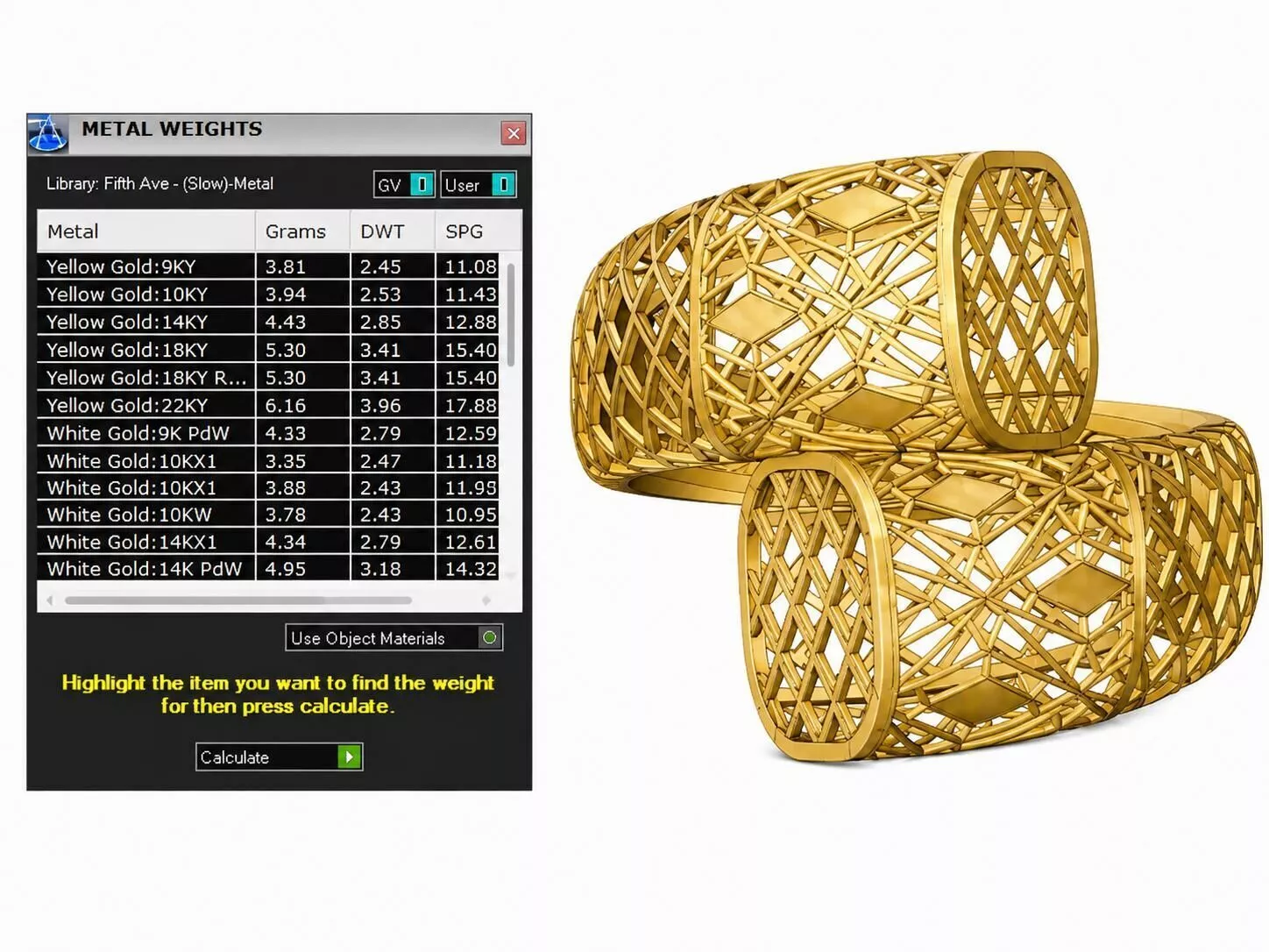 Modern Openwork Geometric Ring 3D Model STL Supported STL 3D print model