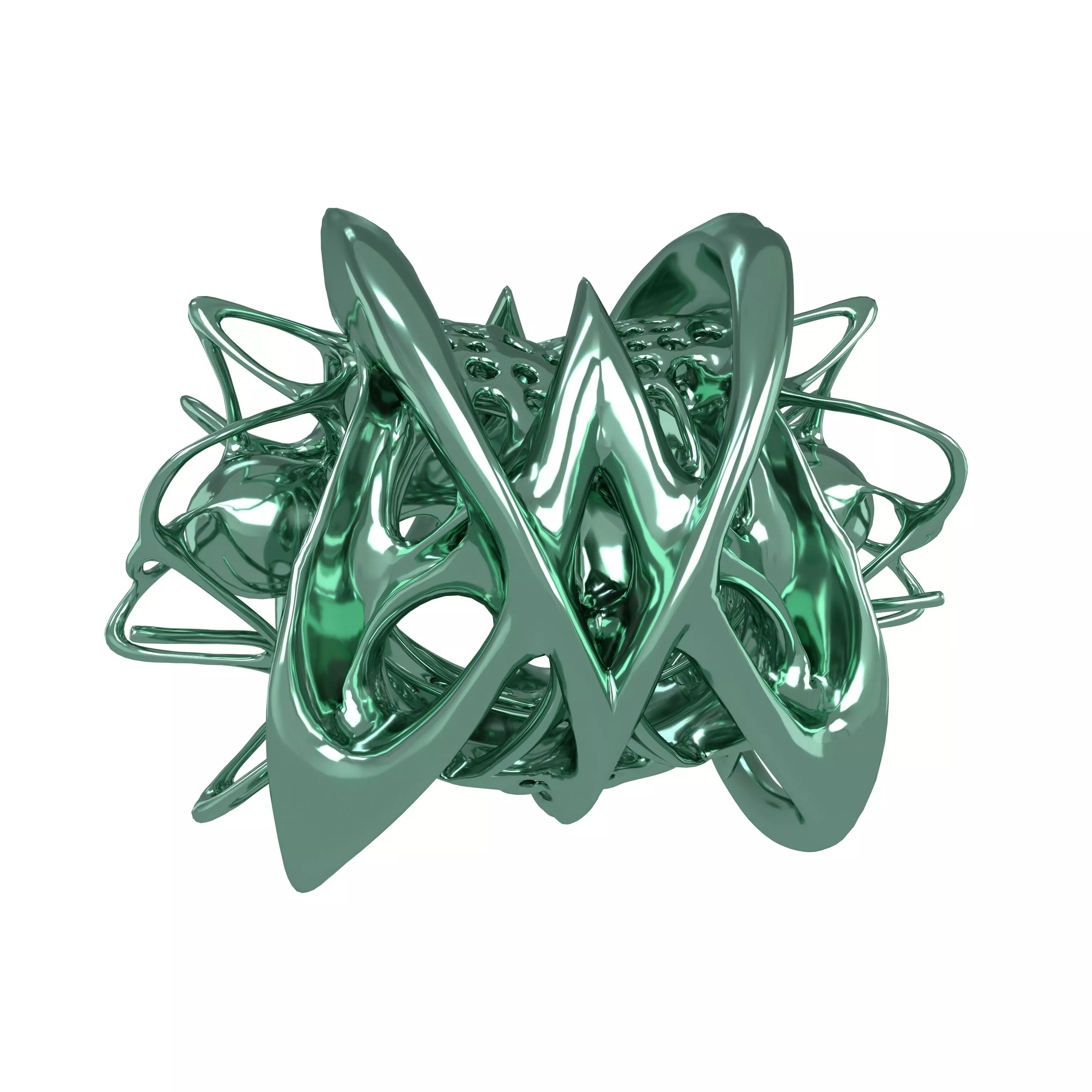 Abstract Shape Character v1 005 Low-poly 3D model