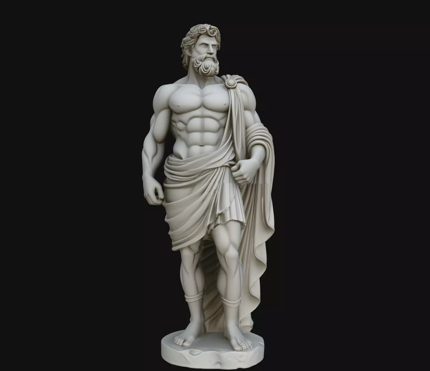 Standing Classical Female Figure Sculpture Statue STL 3D print model