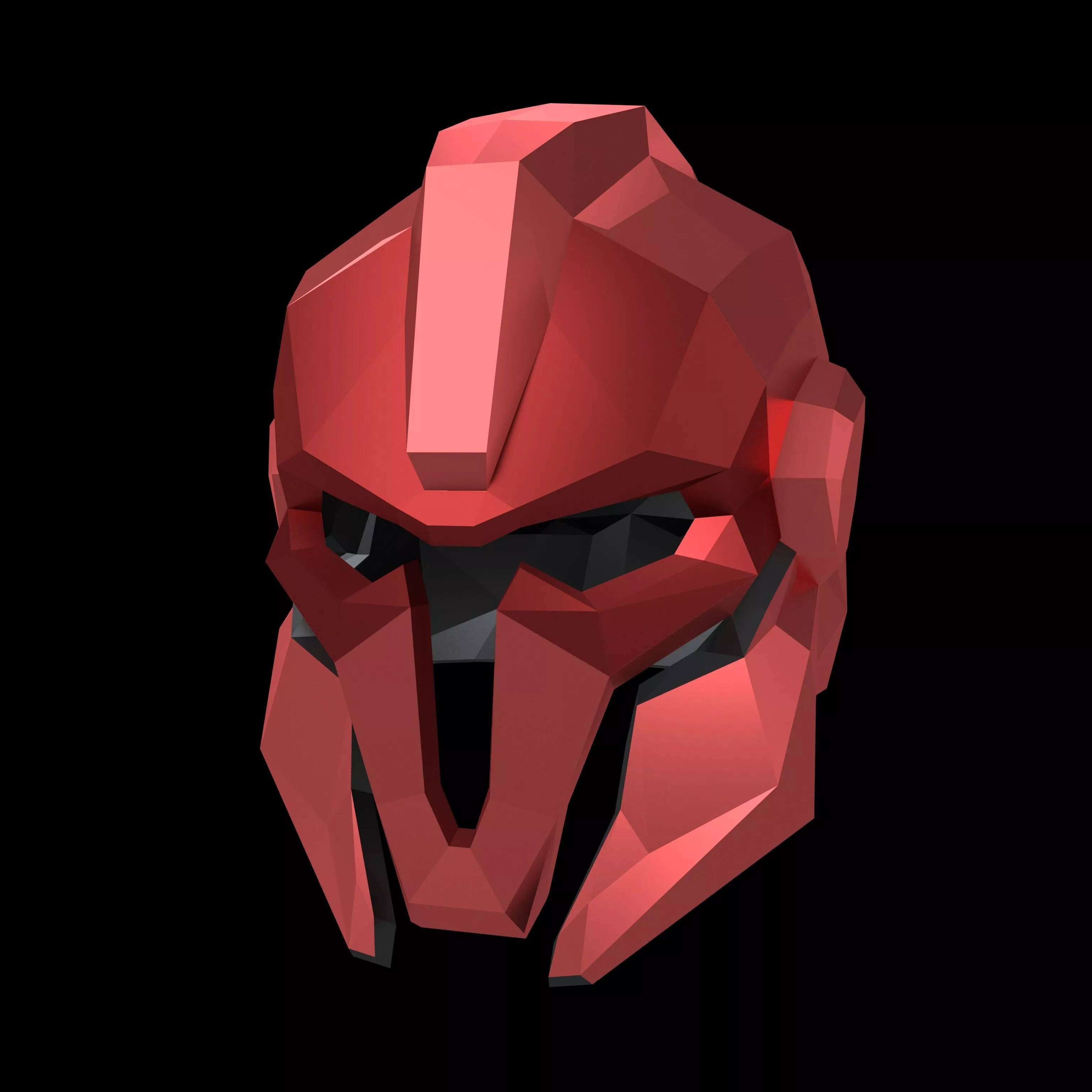 Mechanical Style Helmet v1 003 Low-poly 3D model