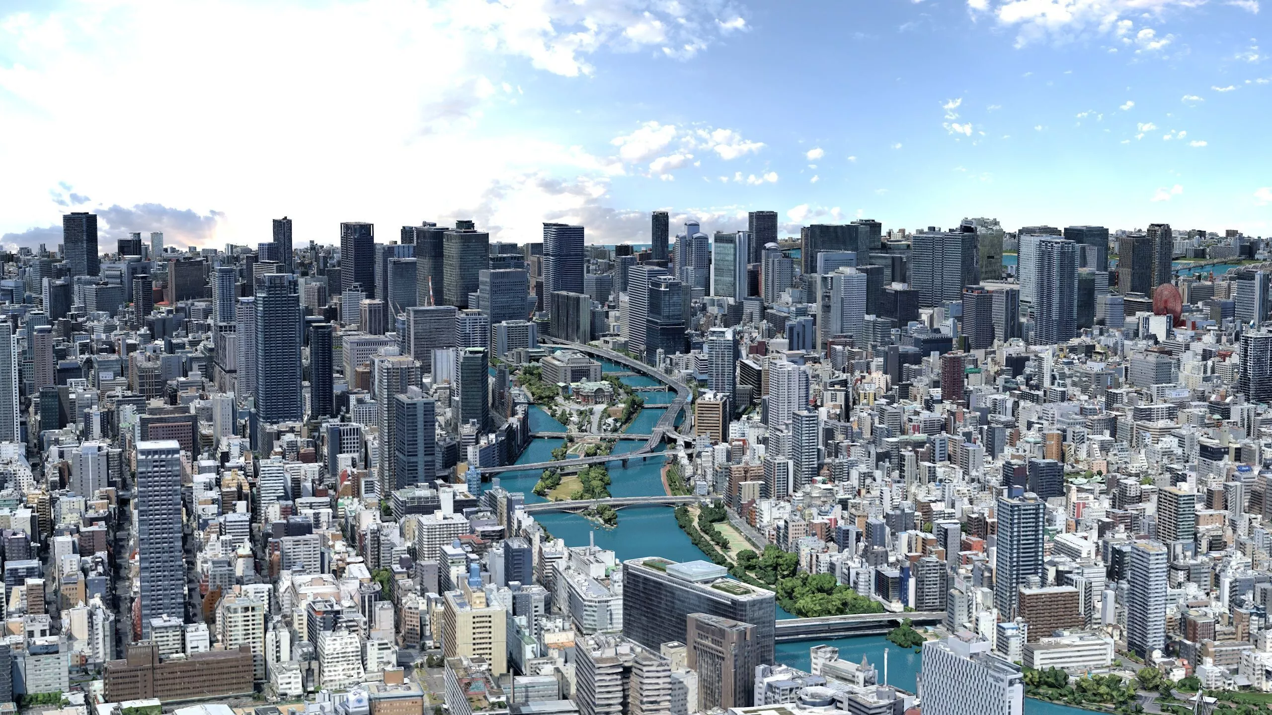 Osaka Japan 3D Scan City Low-poly 3D model