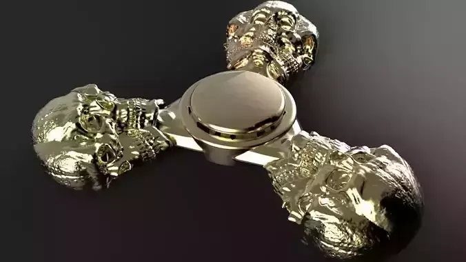 Premium spinner Merged skull 3-arm