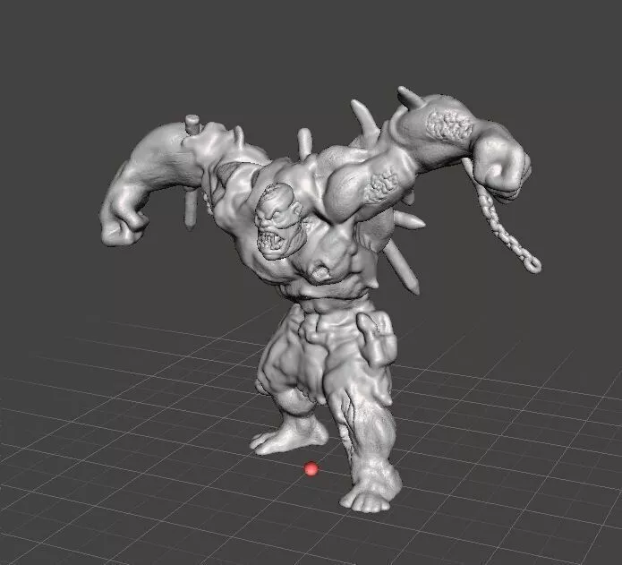 INFECTED MONSTROSITY MINIATURE FIGURE FANTASY HORROR GAMES RPG 3D print model