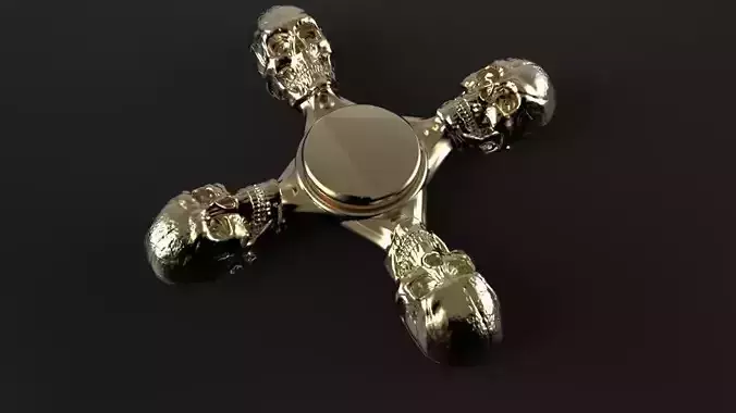 Premium spinner Skull 4-arm