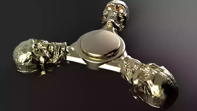 Premium spinner Skull 3-arm