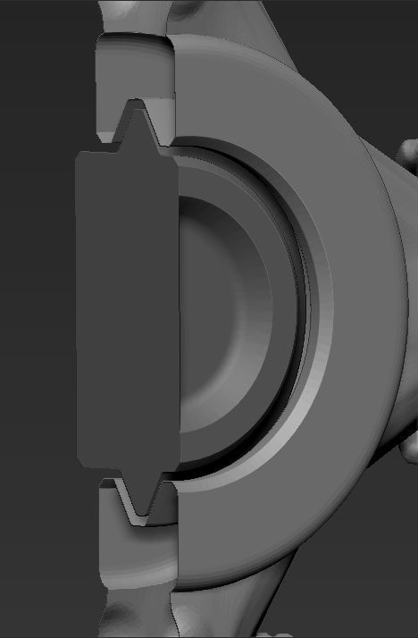 Premium spinner Skull 3-arm 3D print model_11