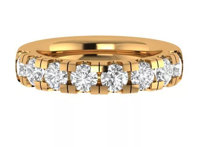 Round Diamond Band 3D print model