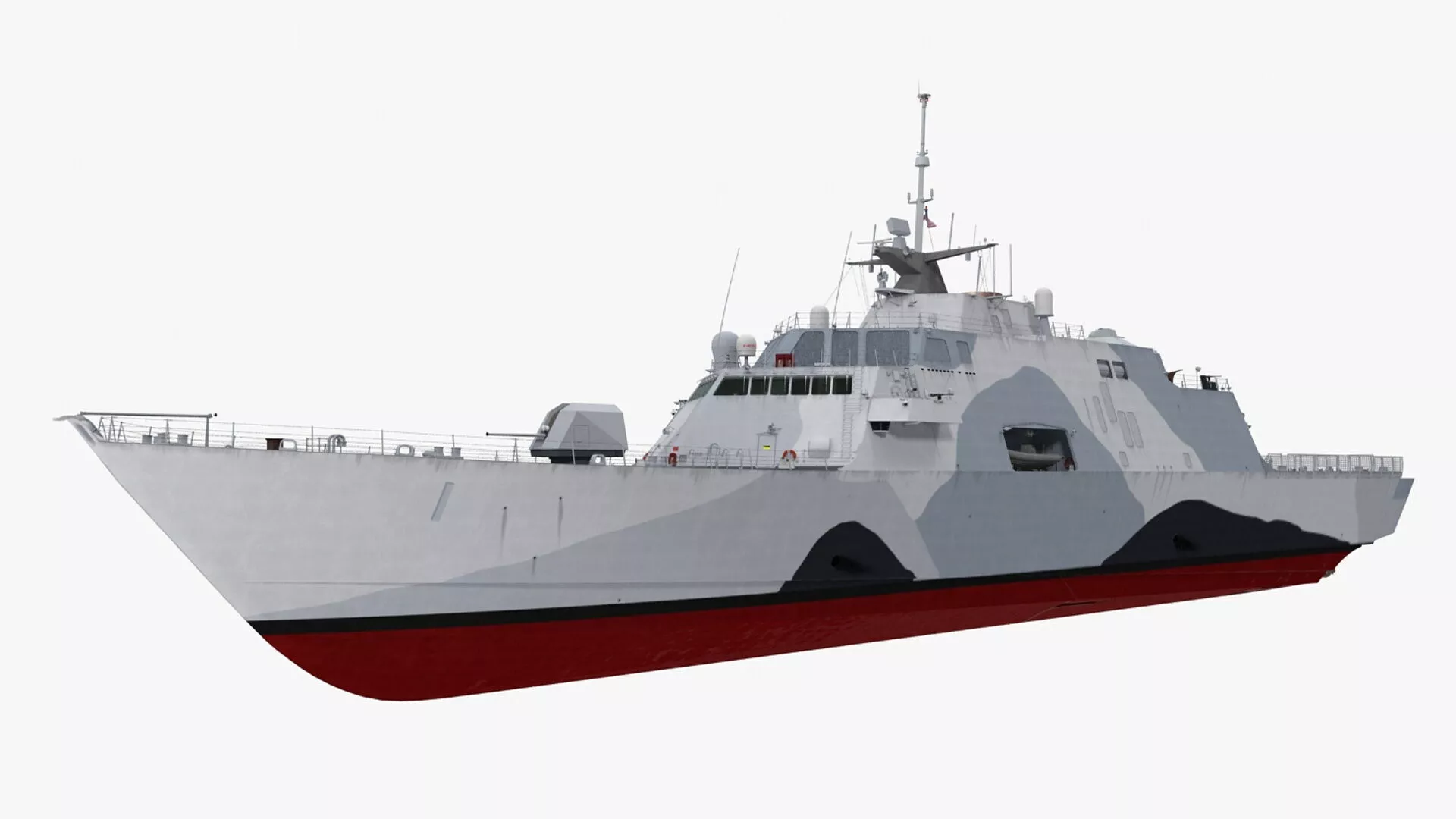 Littoral Combat Ship USS Freedom LCS-1 Rigged 3D model