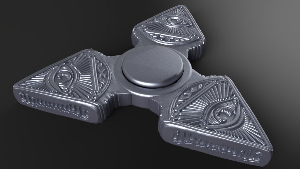 Premium spinner  ILLUMINATI 3D print model_9