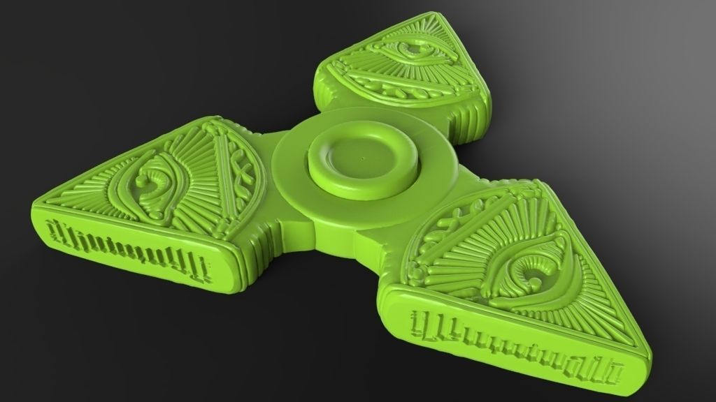 Premium spinner  ILLUMINATI 3D print model_12