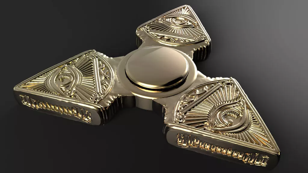Premium spinner  ILLUMINATI 3D print model_0