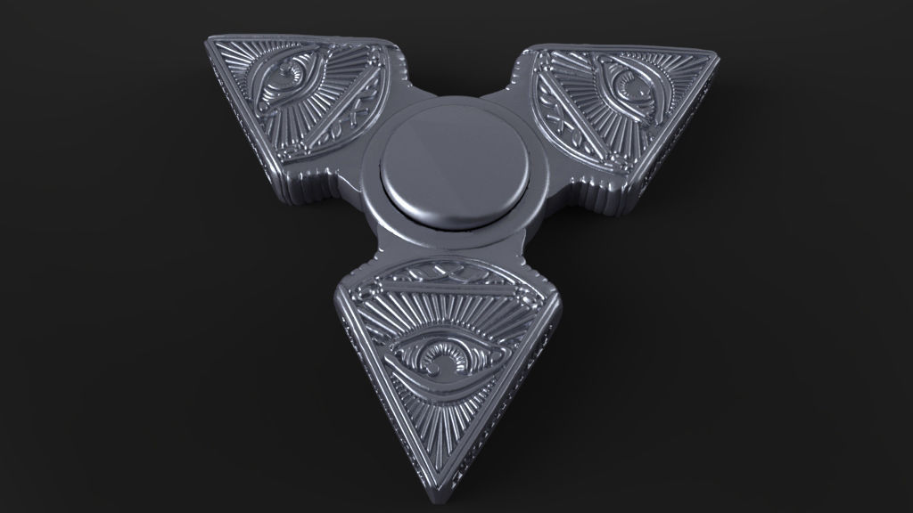Premium spinner  ILLUMINATI 3D print model_8