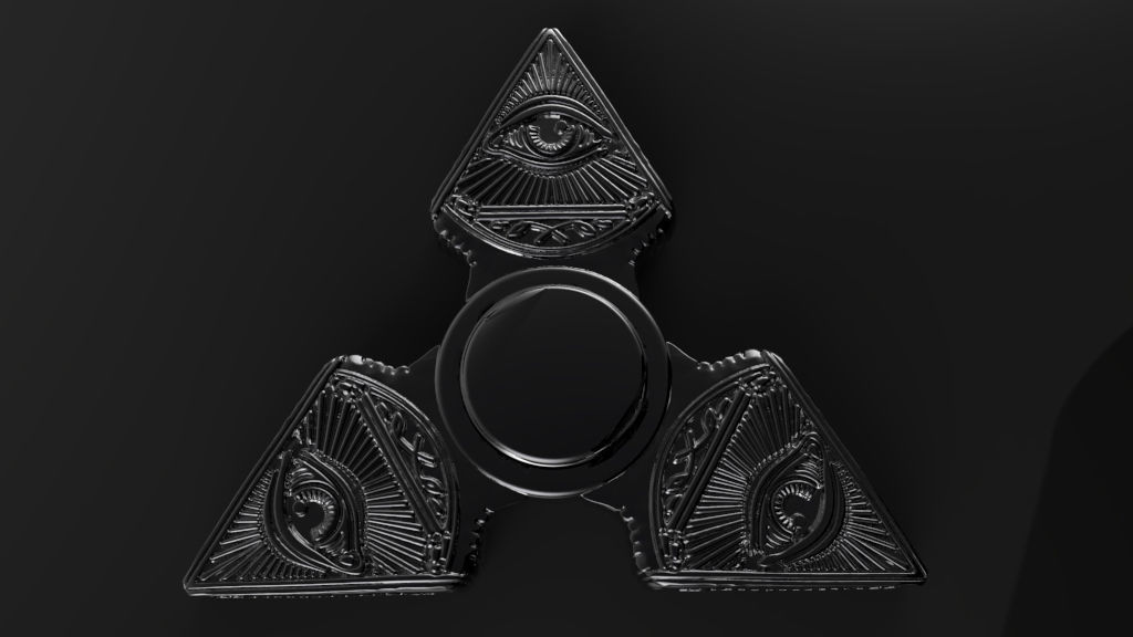 Premium spinner  ILLUMINATI 3D print model_7