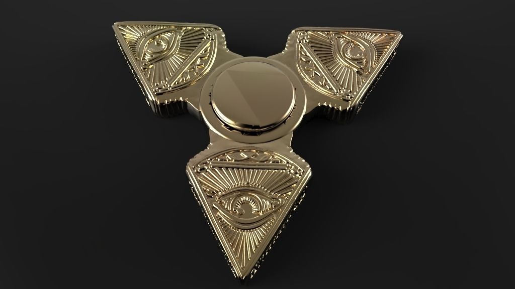 Premium spinner  ILLUMINATI 3D print model_1
