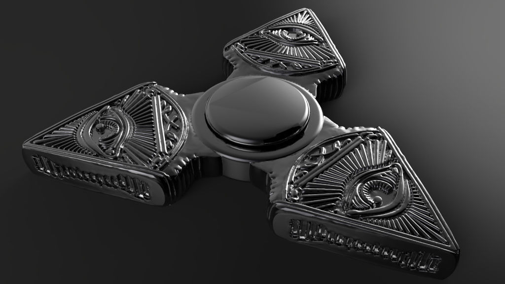 Premium spinner  ILLUMINATI 3D print model_4