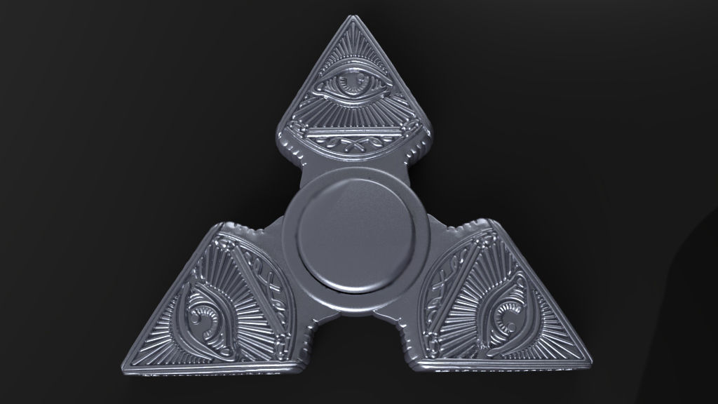 Premium spinner  ILLUMINATI 3D print model_10