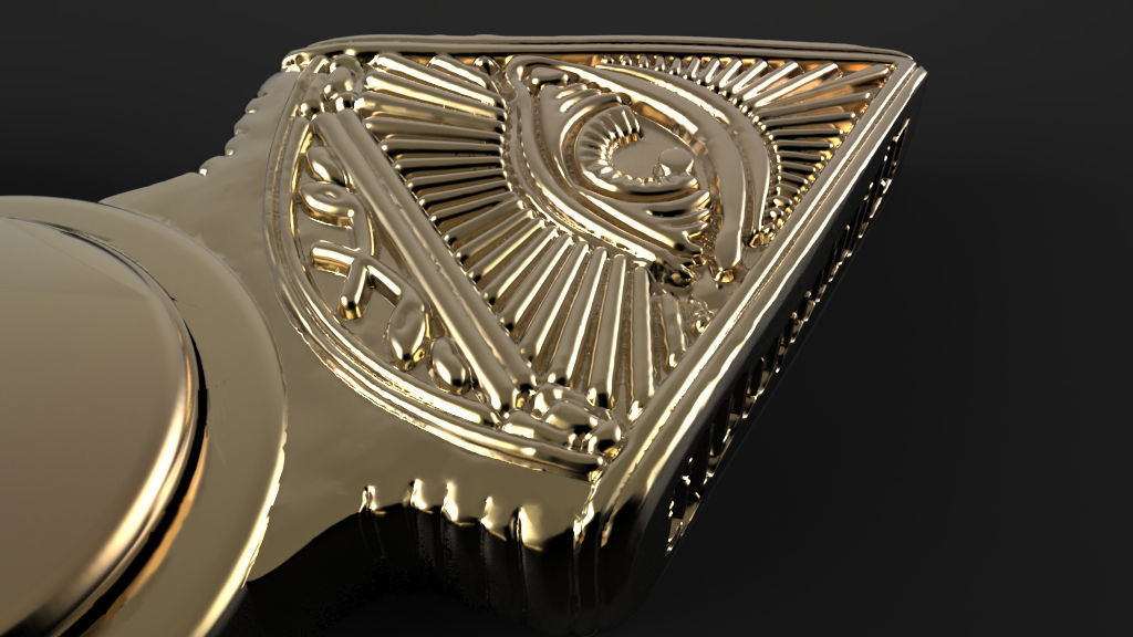 Premium spinner  ILLUMINATI 3D print model_3