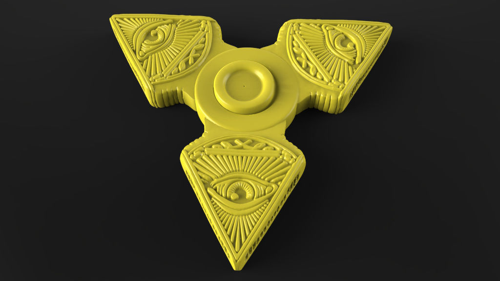 Premium spinner  ILLUMINATI 3D print model_13