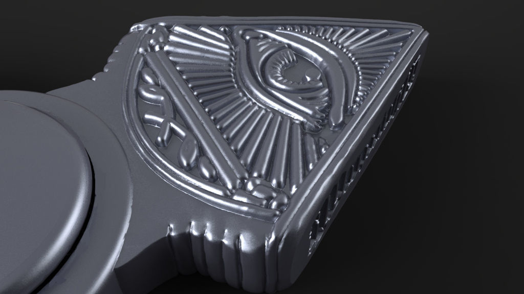 Premium spinner  ILLUMINATI 3D print model_11