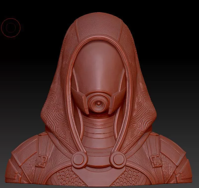 Mass Effect Tali Bust - Gift for Gamer - Headphone Holder 3D print model