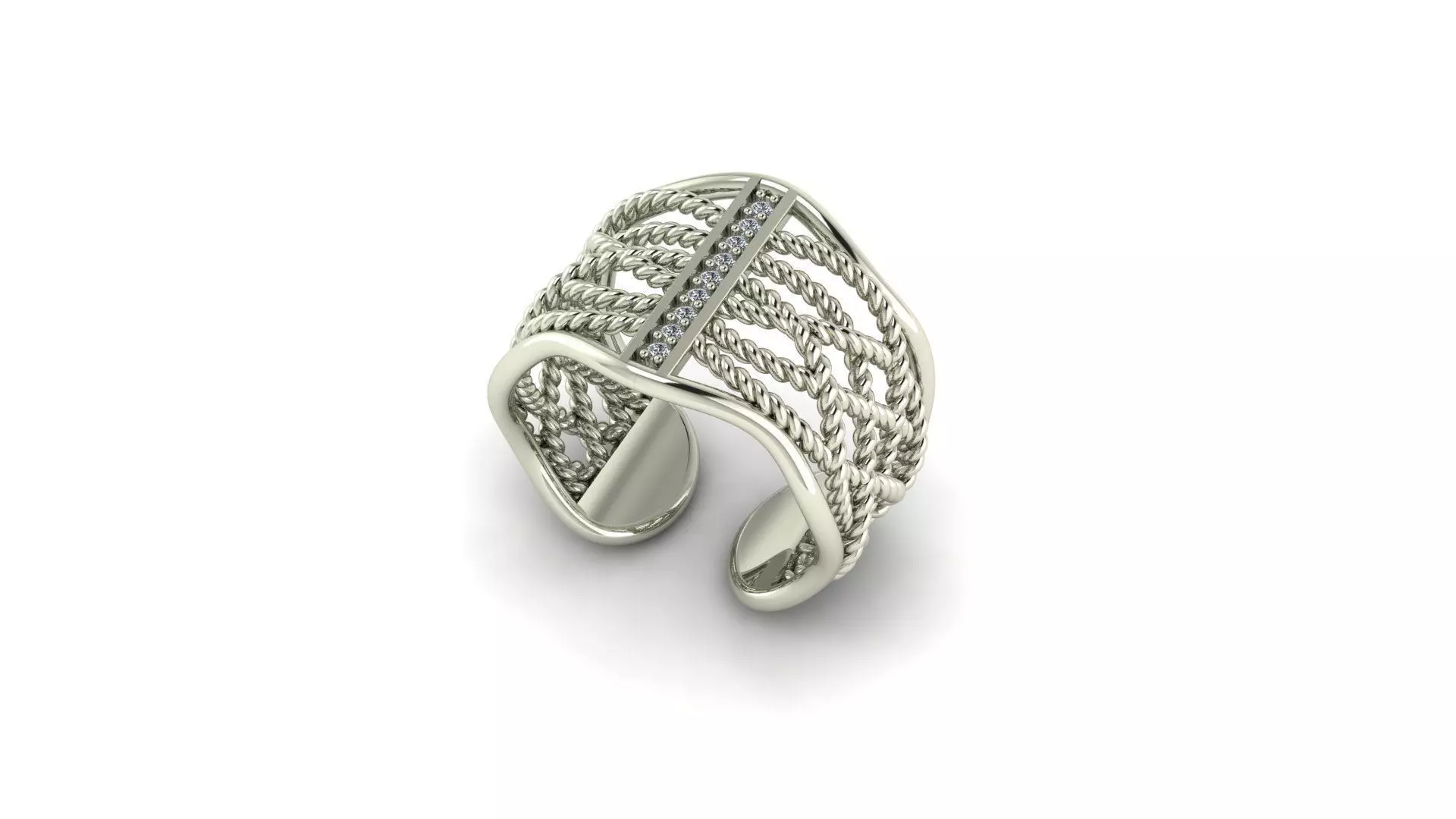 Women Rings hu004yk 3D print model_0