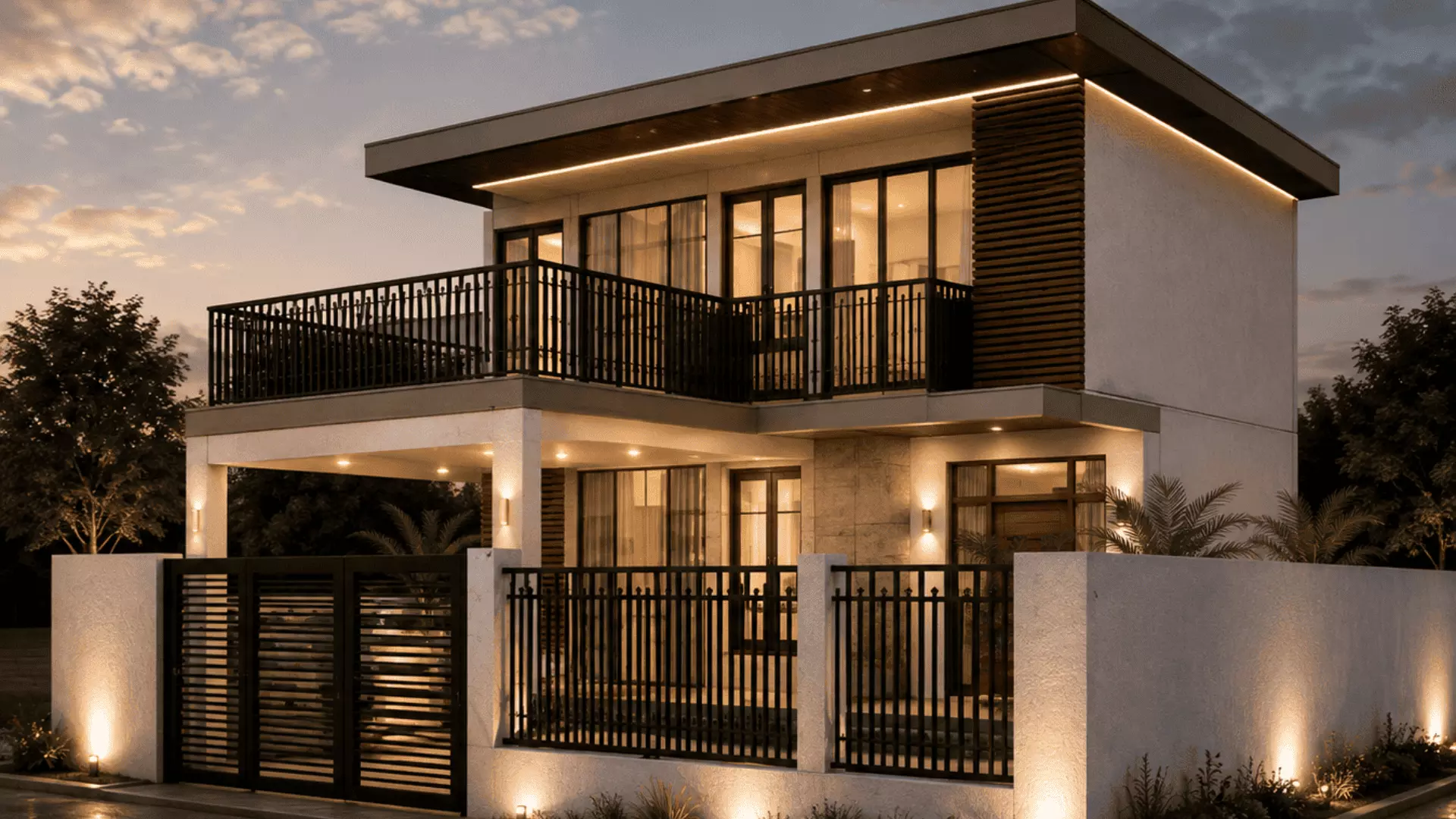 Modern Rustic Villa Luxury Countryside House 3D Model Low-poly 3D model