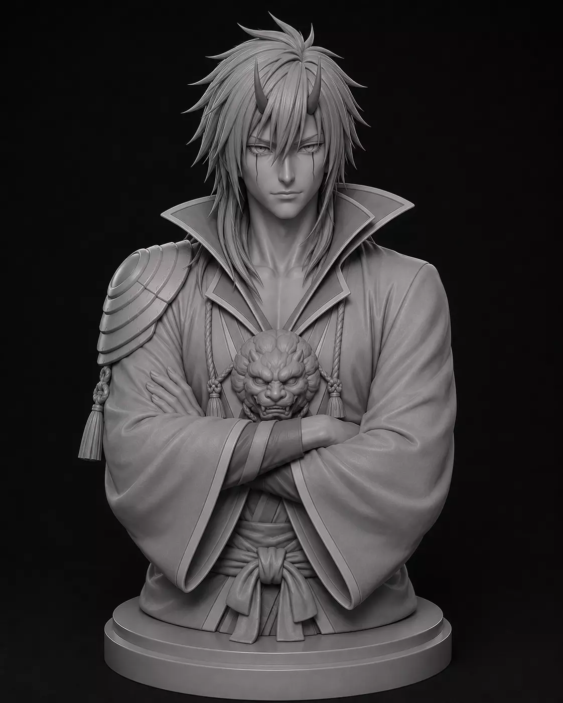 Benimaru Bust - Rimuru Slime - Anime Lover Gift 3D print model