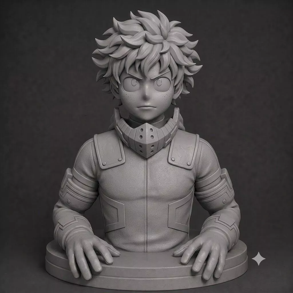 Deku Bust - My Hero Academia - Bakugo Rival - Anime Lover Gift 3D print model