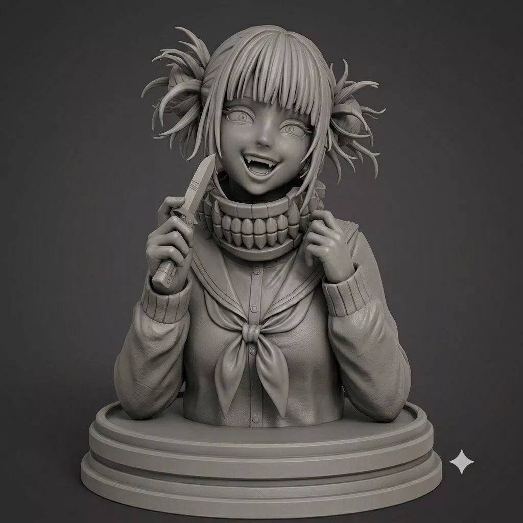 Himiko Toga Bust - My Hero Academia - Anime Lover Gift 3D print model