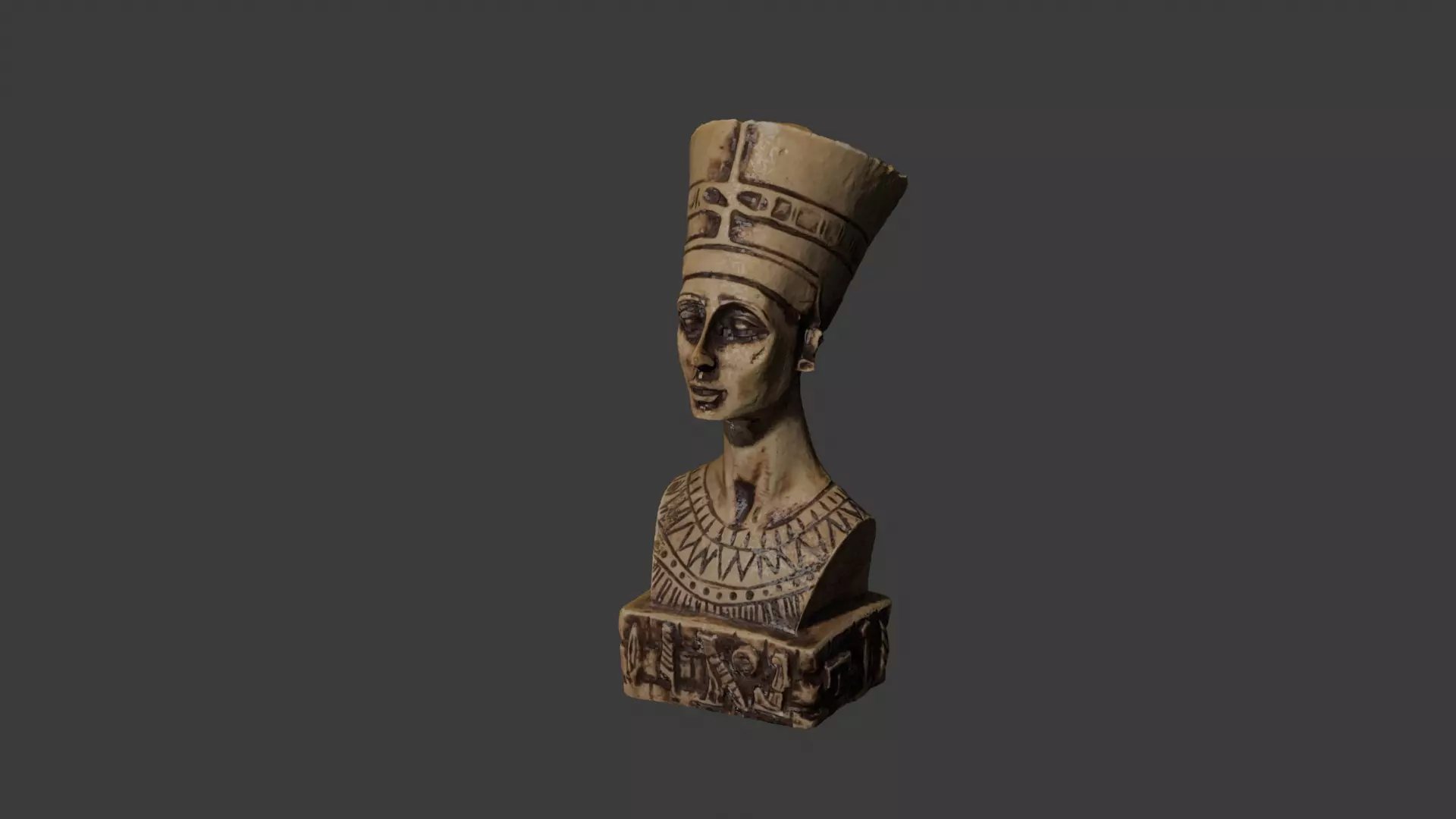 Ancient Egyptian Nefertiti Souvenir Bust 3D model