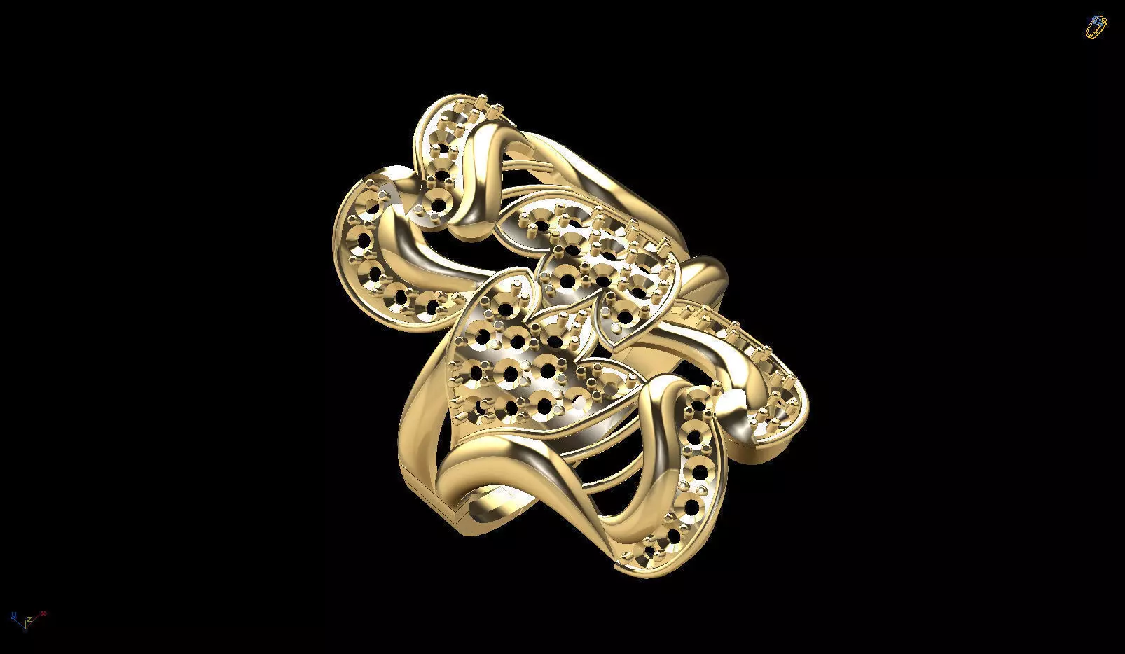 3dm ring 0016 3D print model_0