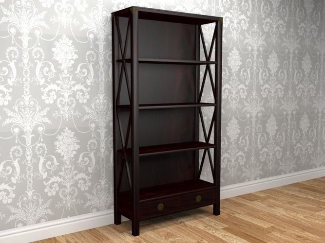 Laura Ashley Balmoral Chestnut 2 Drawer Bookcase 3D model