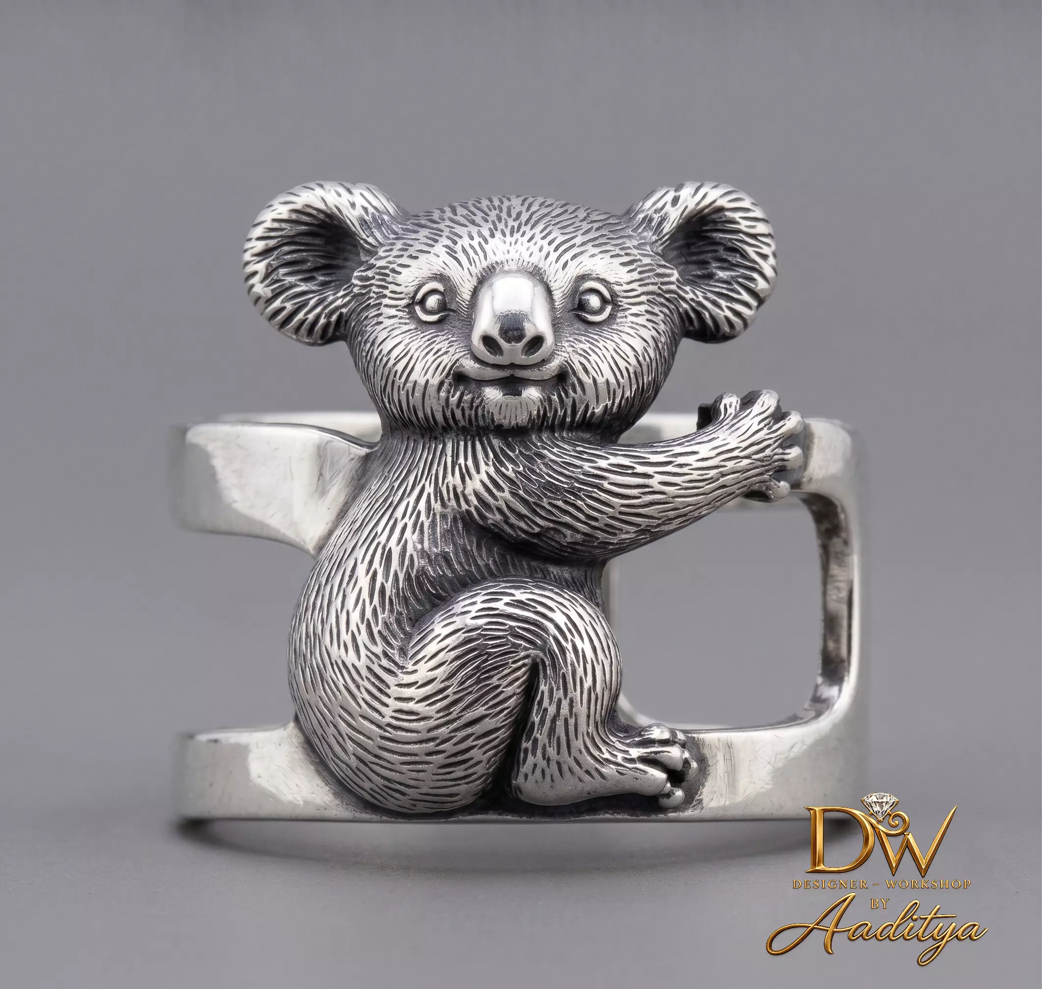 Koala Ring 3D print model