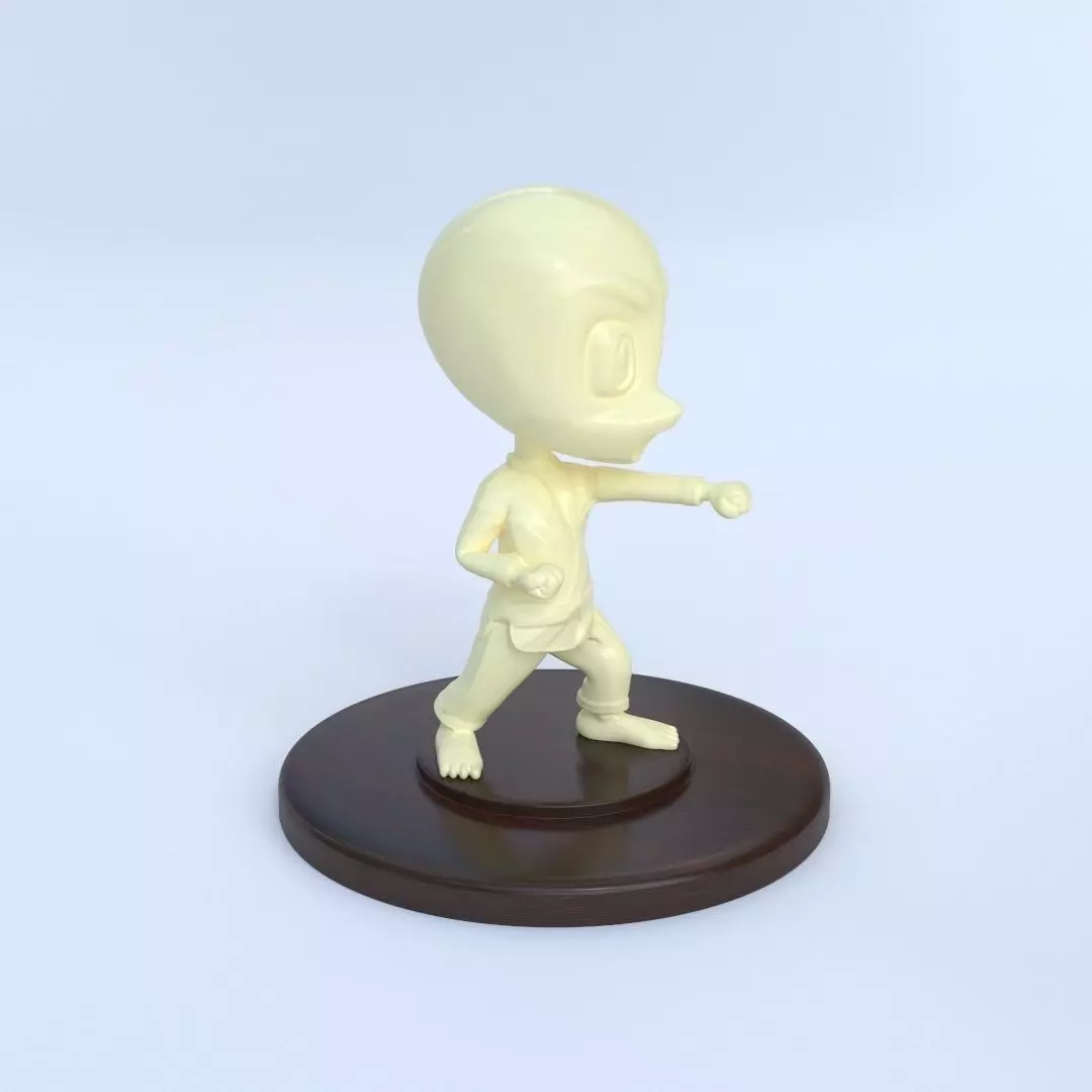 Karate Chibi - printable character Free 3D print model