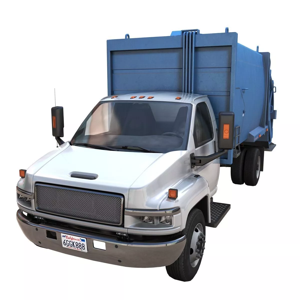 Refuse Truck Low-poly 3D model