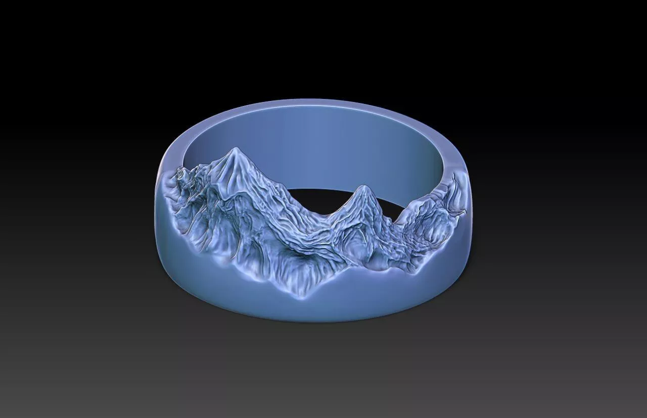 Mountain Ring V1 M94 3D print model