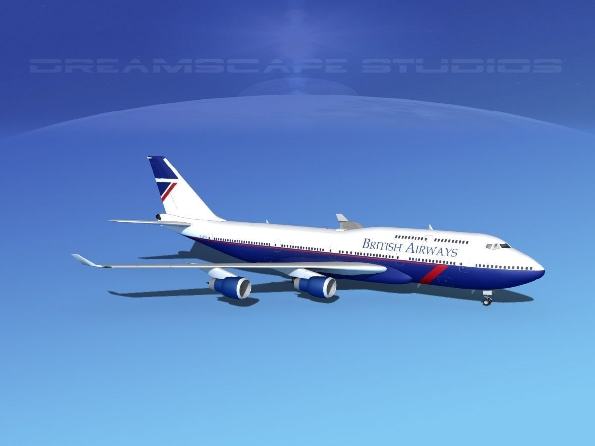 Boeing 747-400 British Airways 2 3D model_3