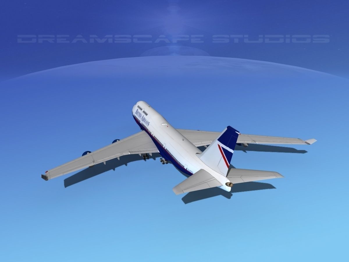 Boeing 747-400 British Airways 2 3D model_7
