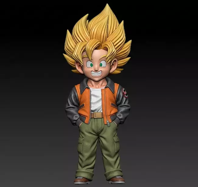 Gohan casual outfit from Dragon Ball Z WCF 3D print model