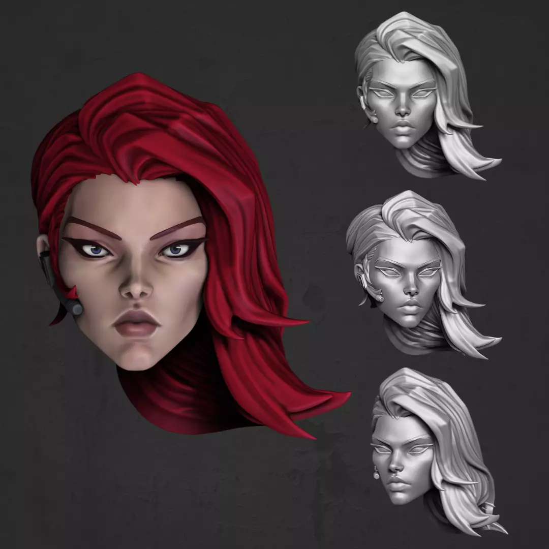 Black Widow Marvel Fan art 3D Printable Files for Action Figures 3D print model